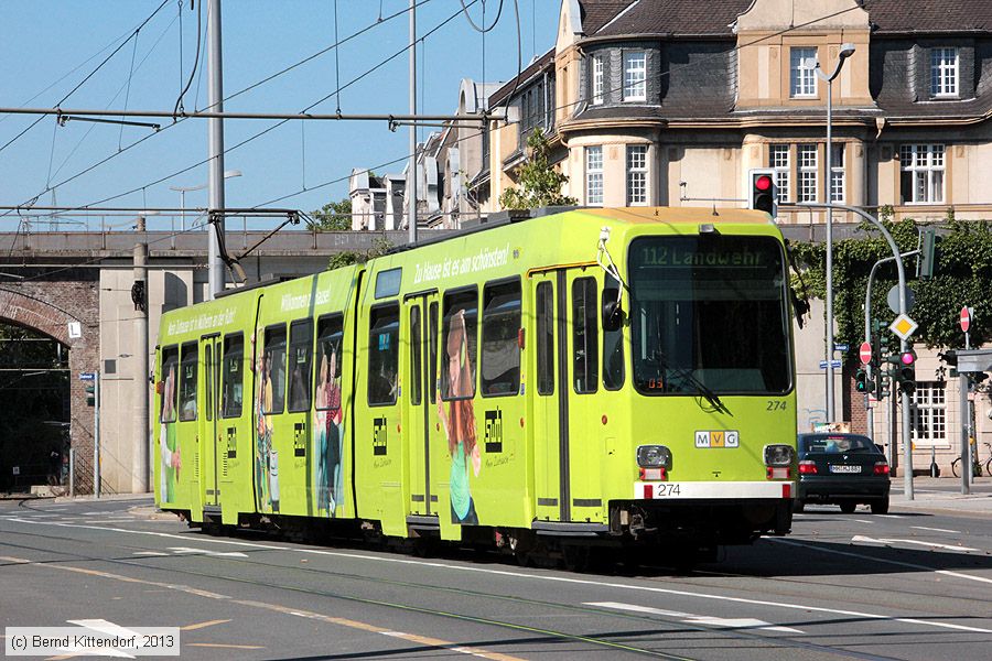 Straßenbahn Mülheim an der Ruhr - 274
/ Bild: muelheim274_bk1309050096.jpg