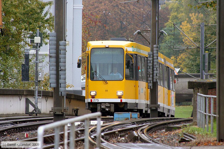 Straßenbahn Mülheim an der Ruhr - 275
/ Bild: muelheim275_bk0910220040.jpg