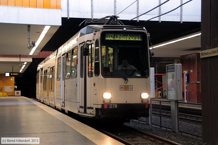 Straßenbahn Mülheim an der Ruhr - 278
/ Bild: muelheim278_bk1309050055.jpg