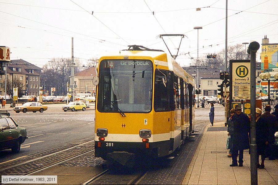 Straßenbahn Mülheim an der Ruhr - 281
/ Bild: muelheim281_dk037001.jpg