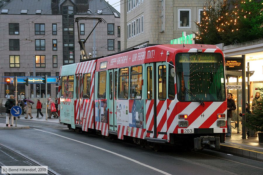 Straßenbahn Mülheim an der Ruhr - 283
/ Bild: muelheim283_bk0911250156.jpg