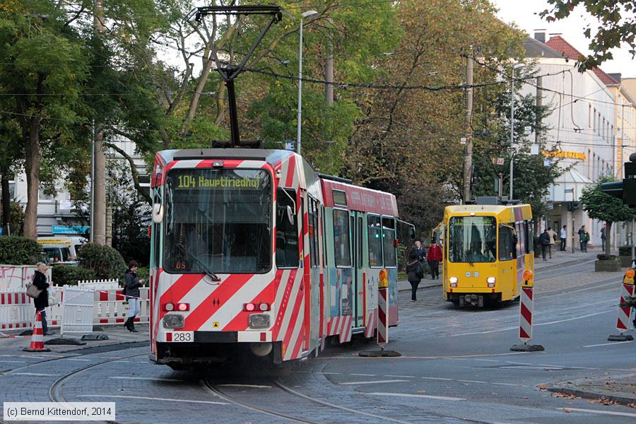 Straßenbahn Mülheim an der Ruhr - 283
/ Bild: muelheim283_bk1410280060.jpg