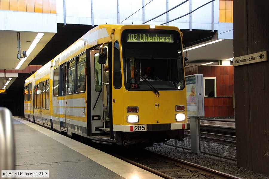 Straßenbahn Mülheim an der Ruhr - 285
/ Bild: muelheim285_bk1309050061.jpg