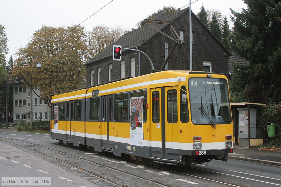Straßenbahn Mülheim an der Ruhr - 286
/ Bild: muelheim286_bk0910220108.jpg