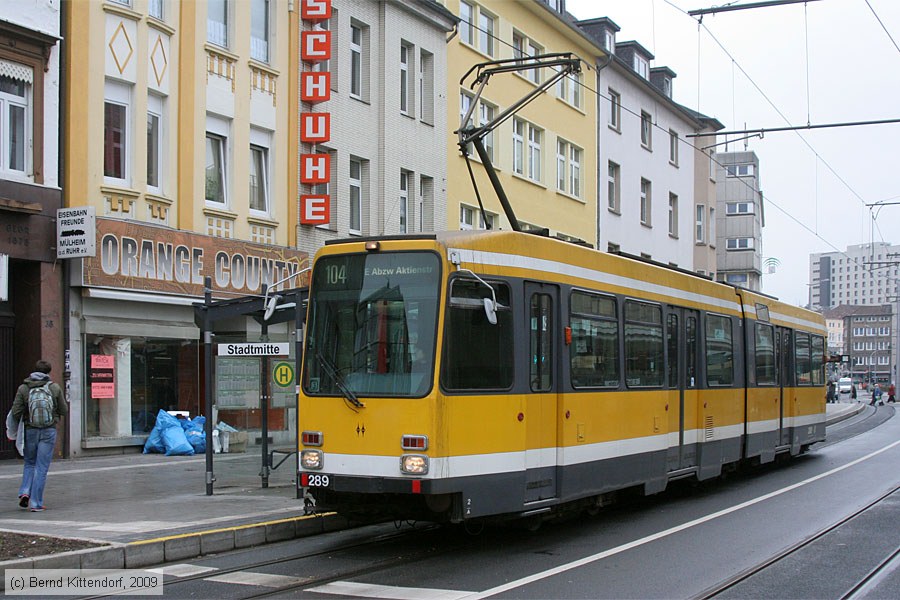 Straßenbahn Mülheim an der Ruhr - 289
/ Bild: muelheim289_bk0910220059.jpg