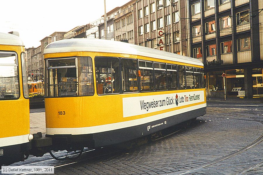 Straßenbahn Mülheim an der Ruhr - 183
/ Bild: muelheim183_dk012015.jpg