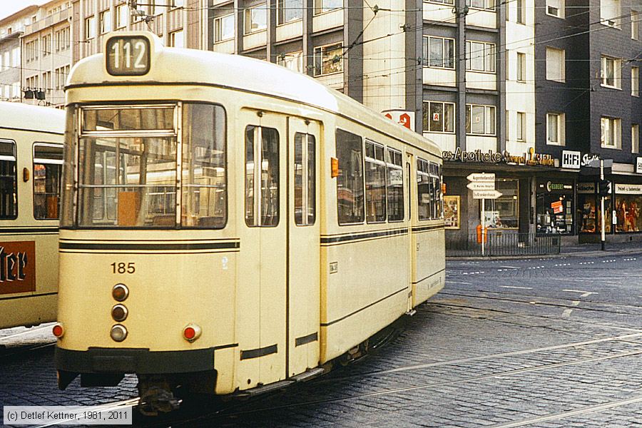 Straßenbahn Mülheim an der Ruhr - 185
/ Bild: muelheim185_dk012012.jpg