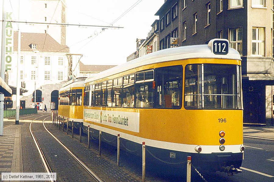 Straßenbahn Mülheim an der Ruhr - 196
/ Bild: muelheim196_dk012019.jpg