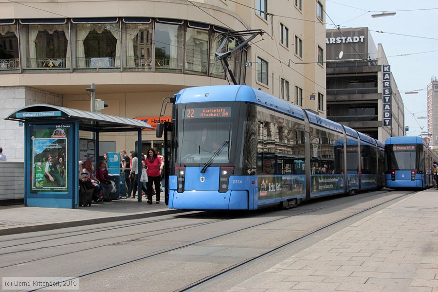 M&uuml;nchen - Stra&szlig;enbahn - 2316
/ Bild: muenchen2316_bk1505120127.jpg