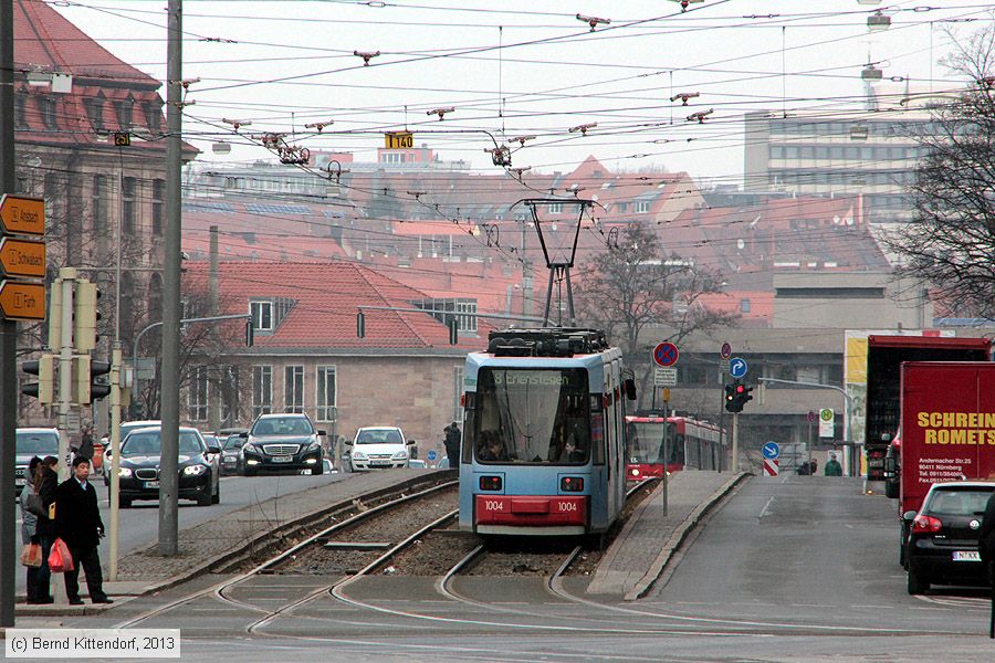 Stra&szlig;enbahn N&uuml;rnberg - 1004
/ Bild: nuernberg1004_bk1303150062.jpg
