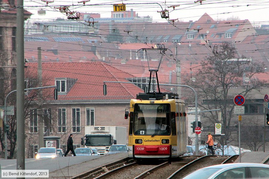 Stra&szlig;enbahn N&uuml;rnberg - 1009
/ Bild: nuernberg1009_bk1303150054.jpg
