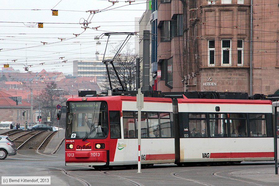 Straßenbahn Nürnberg - 1013
/ Bild: nuernberg1013_bk1303150059.jpg