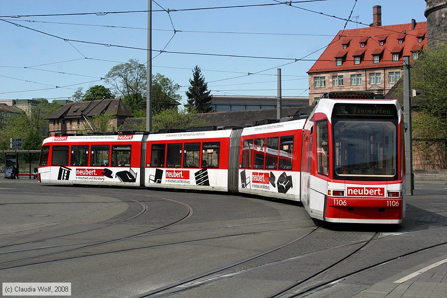 Stra&szlig;enbahn N&uuml;rnberg - 1106
/ Bild: nuernberg1106_cw0805110095.jpg