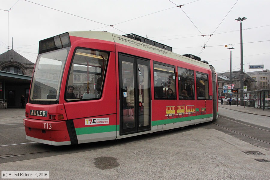 Stra&szlig;enbahn N&uuml;rnberg - 1113
/ Bild: nuernberg1113_bk1501220032.jpg