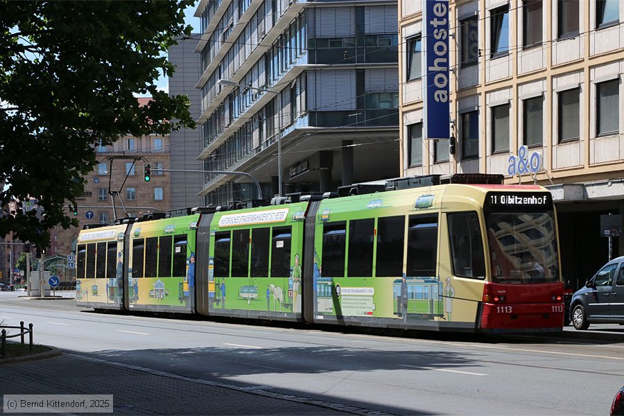 Stra&szlig;enbahn N&uuml;rnberg - 1113
/ Bild: nuernberg1113_bk2506280252.jpg