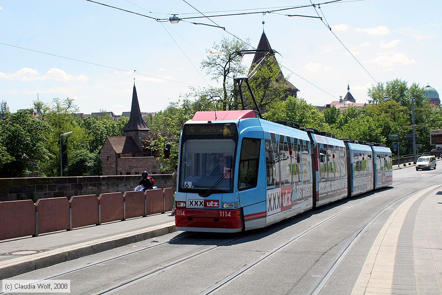 Stra&szlig;enbahn N&uuml;rnberg - 1114
/ Bild: nuernberg1114_cw0805110125.jpg