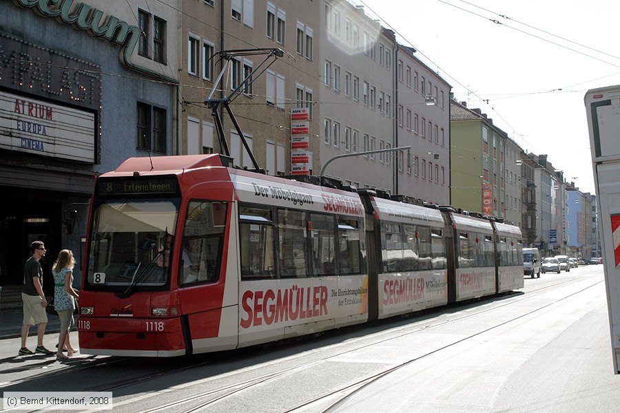 Straßenbahn Nürnberg - 1118
/ Bild: nuernberg1118_bk0805110342.jpg Straßenbahn Nürnberg - 1118
/ Bild: nuernberg1118_bk0805110342.jpg