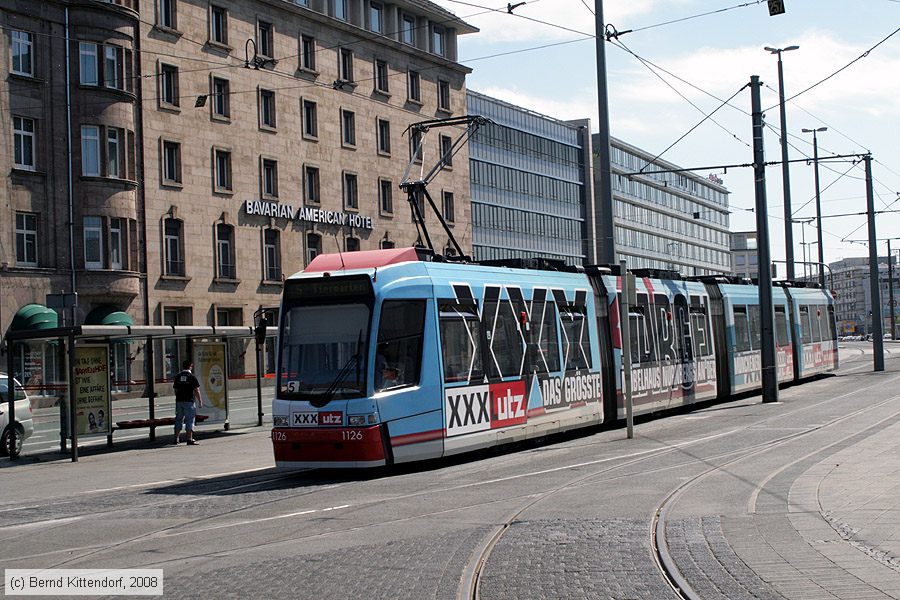 Stra&szlig;enbahn N&uuml;rnberg - 1126
/ Bild: nuernberg1126_bk0805110107.jpg