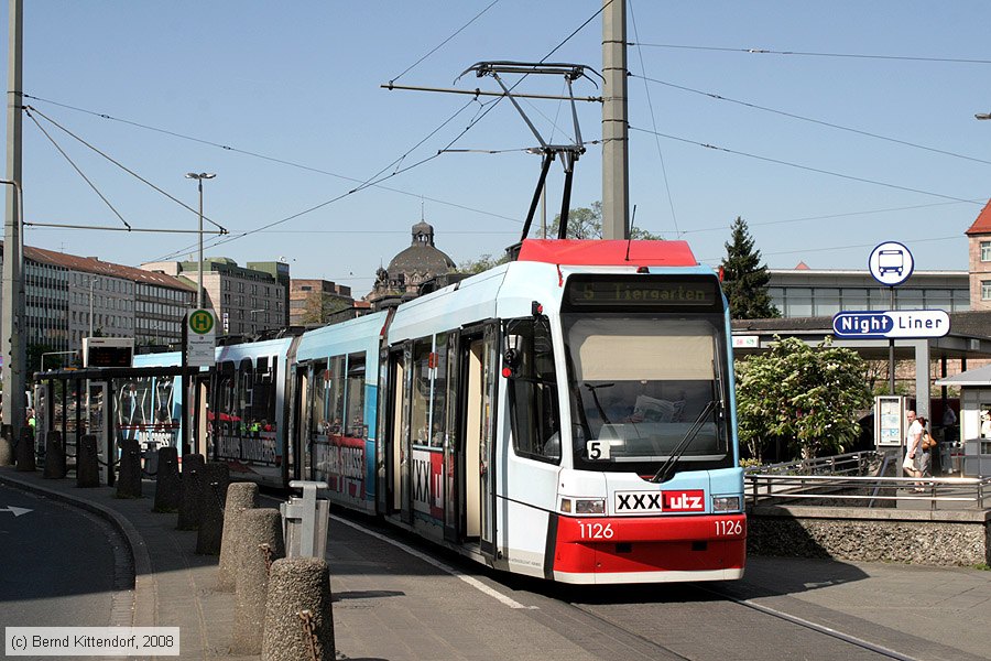 Stra&szlig;enbahn N&uuml;rnberg - 1126
/ Bild: nuernberg1126_bk0805110110.jpg