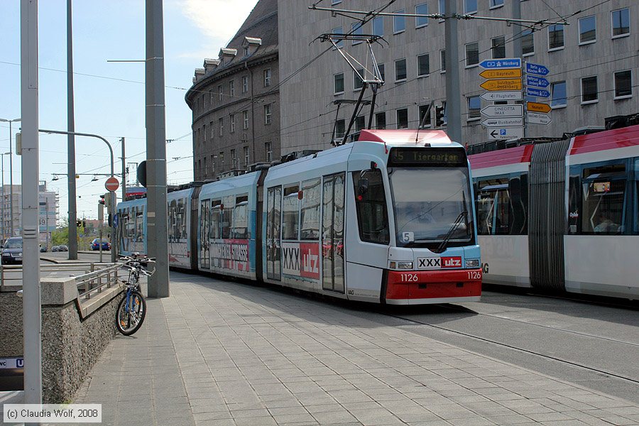 Stra&szlig;enbahn N&uuml;rnberg - 1126
/ Bild: nuernberg1126_cw0805110098.jpg