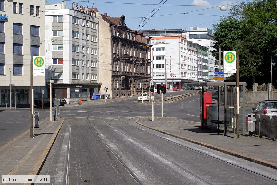 Straßenbahn Nürnberg - Anlagen
/ Bild: nuernberganlagen_bk0805110327.jpg