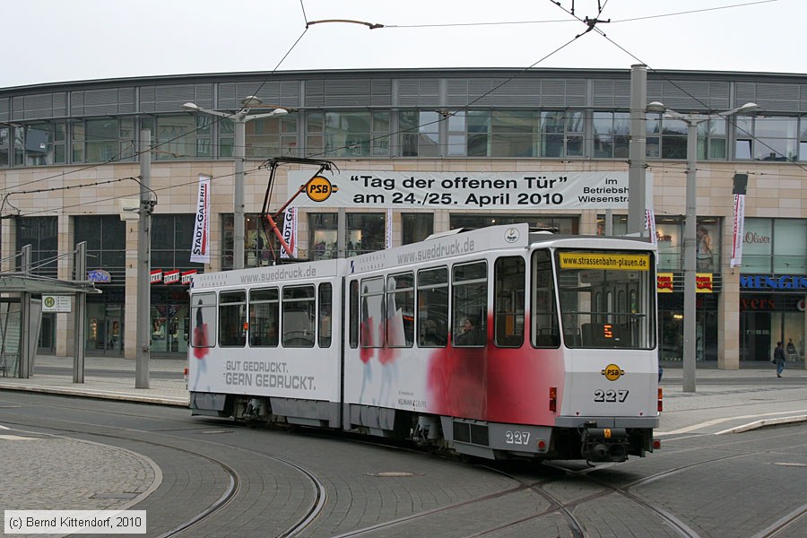 Straßenbahn Plauen - 227
/ Bild: plauen227_bk1004140090.jpg