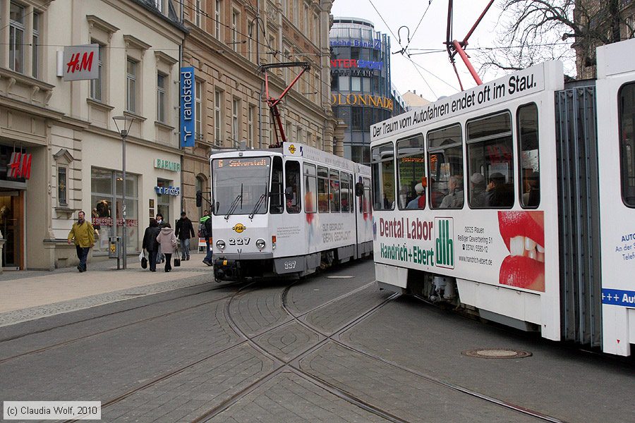 Straßenbahn Plauen - 227
/ Bild: plauen227_cw1004140076.jpg Straßenbahn Plauen - 227
/ Bild: plauen227_cw1004140076.jpg