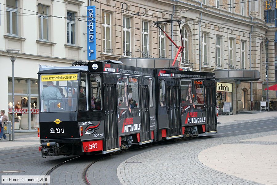 Stra&szlig;enbahn Plauen - 231
/ Bild: plauen231_bk1004140054.jpg