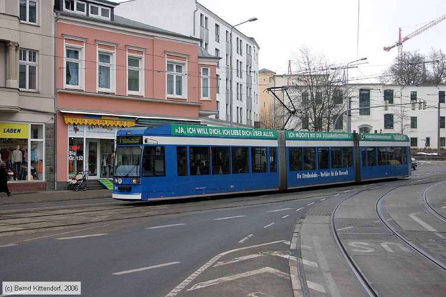 Stra&szlig;enbahn Rostock - 653
/ Bild: rostock653_bk0603150041.jpg