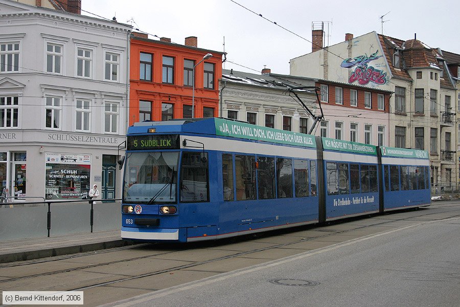 Stra&szlig;enbahn Rostock - 653
/ Bild: rostock653_bk0603150075.jpg