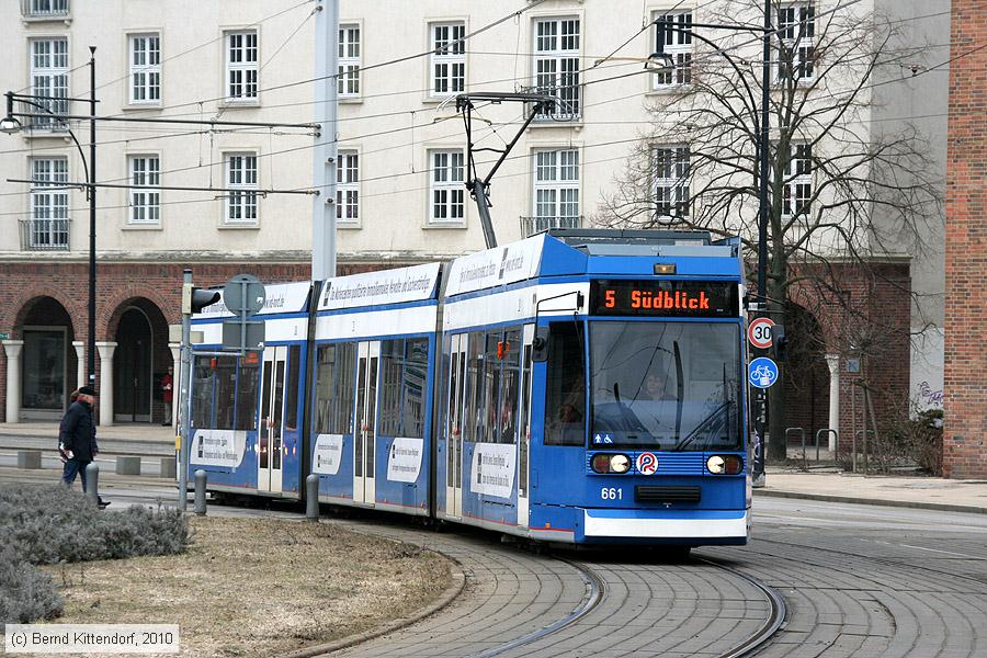 Stra&szlig;enbahn Rostock - 661
/ Bild: rostock661_bk1003170036.jpg