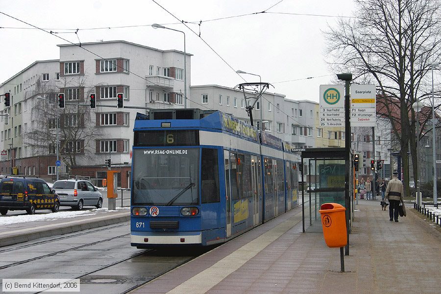 Stra&szlig;enbahn Rostock - 671
/ Bild: rostock671_bk0603160012.jpg