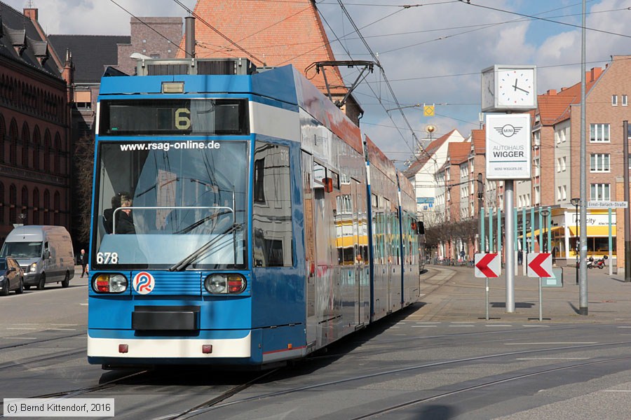 Straßenbahn Rostock - 678
/ Bild: rostock678_bk1603080182.jpg