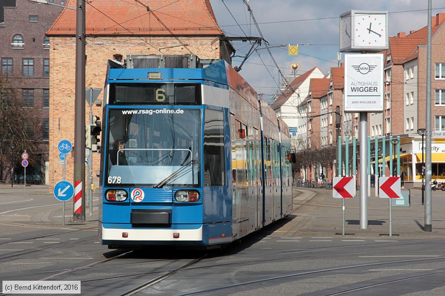 Stra&szlig;enbahn Rostock - 678
/ Bild: rostock678_bk1603080183.jpg