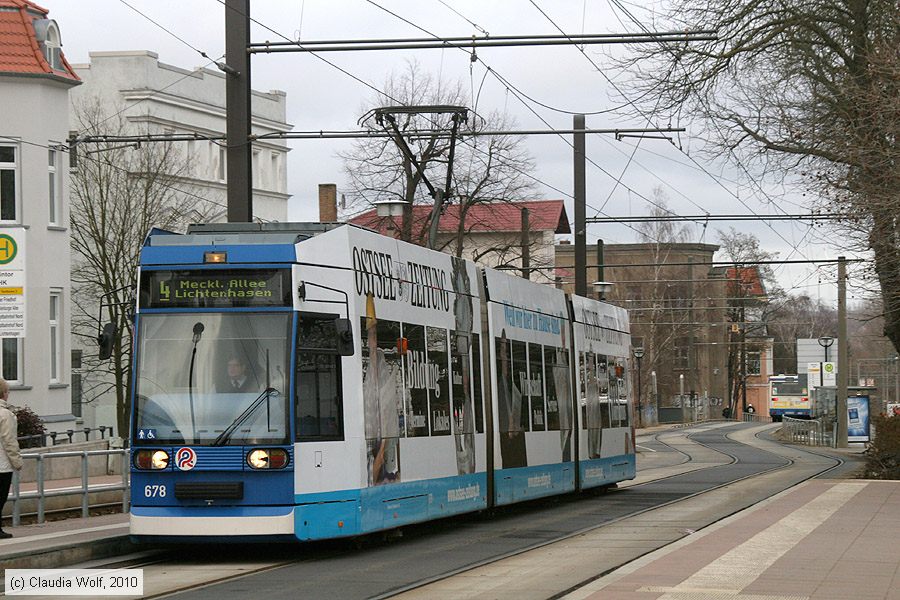 Stra&szlig;enbahn Rostock - 678
/ Bild: rostock678_cw1003150044.jpg