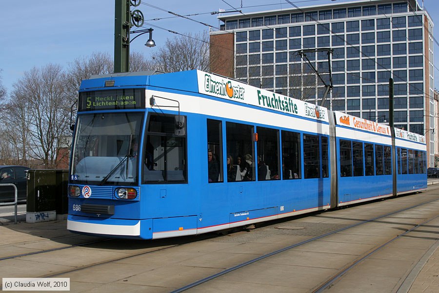 Straßenbahn Rostock - 686
/ Bild: rostock686_cw1003160123.jpg