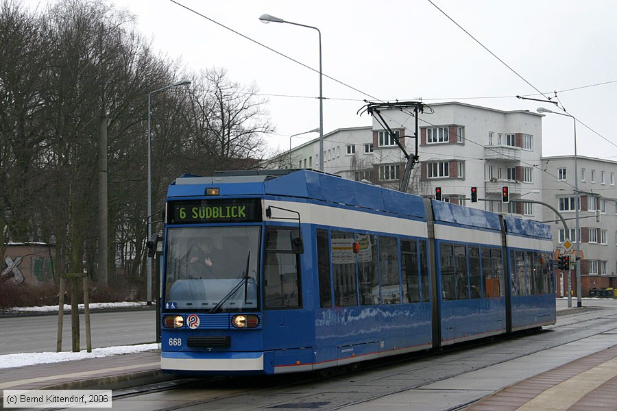 Straßenbahn Rostock - 668
/ Bild: rostock668_bk0603160009.jpg Straßenbahn Rostock - 668
/ Bild: rostock668_bk0603160009.jpg