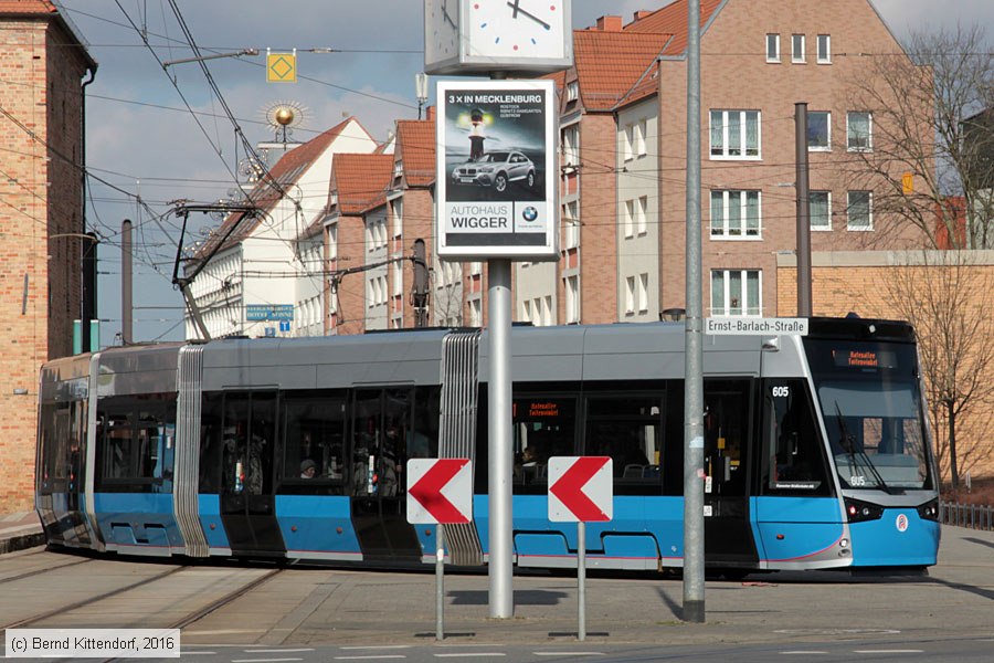 Stra&szlig;enbahn Rostock - 605
/ Bild: rostock605_bk1603080185.jpg