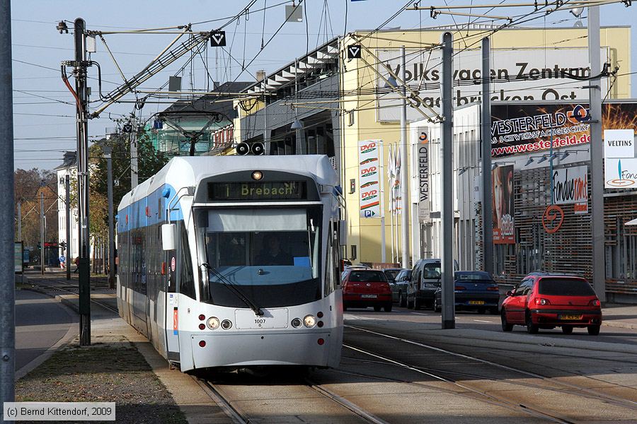 Stadtbahn Saarbrücken - 1007
/ Bild: saarbruecken1007_bk0911200072.jpg Stadtbahn Saarbrücken - 1007
/ Bild: saarbruecken1007_bk0911200072.jpg
