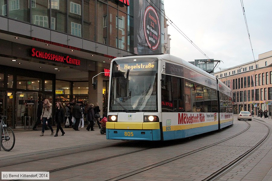 Straßenbahn Schwerin - 805
/ Bild: schwerin805_bk1402220281.jpg