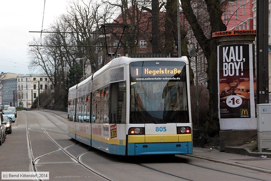 Straßenbahn Schwerin - 805
/ Bild: schwerin805_bk1402220282.jpg