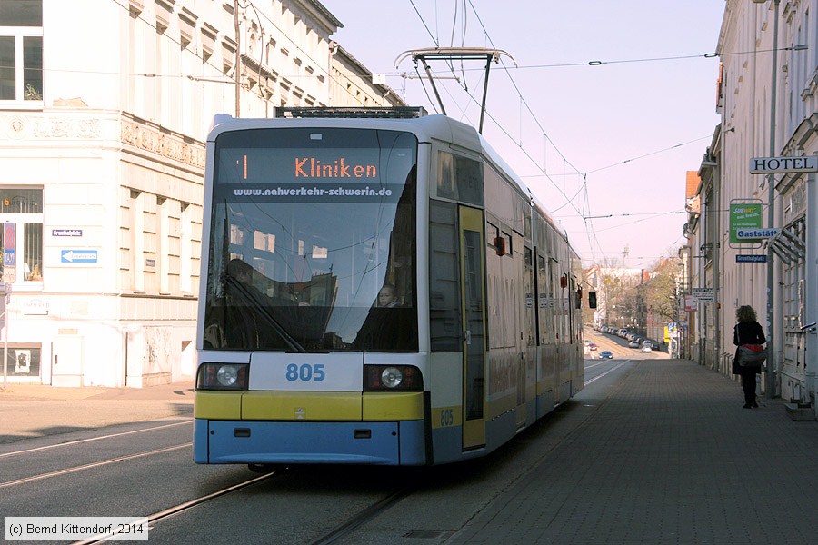Straßenbahn Schwerin - 805
/ Bild: schwerin805_bk1402230050.jpg