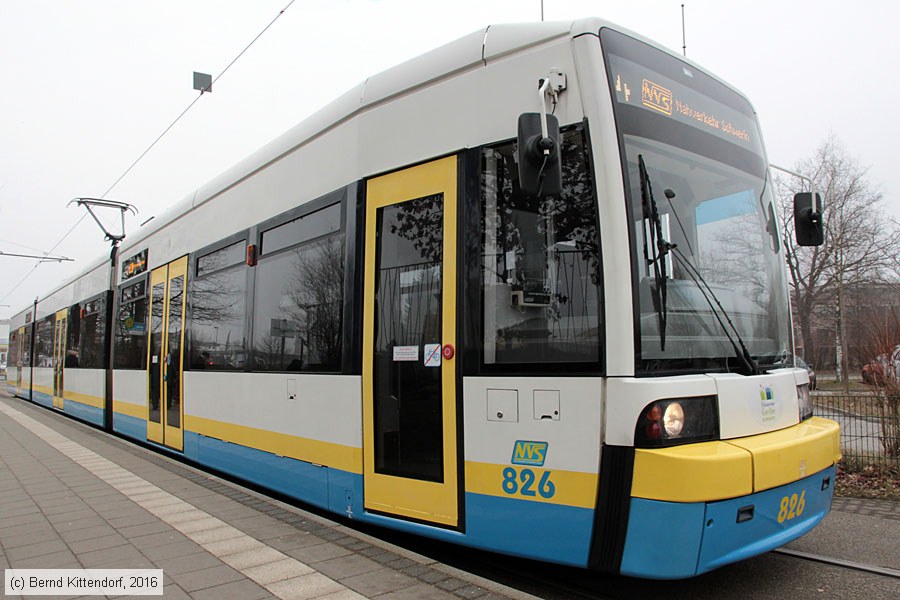 Stra&szlig;enbahn Schwerin - 826
/ Bild: schwerin826_bk1603100007.jpg