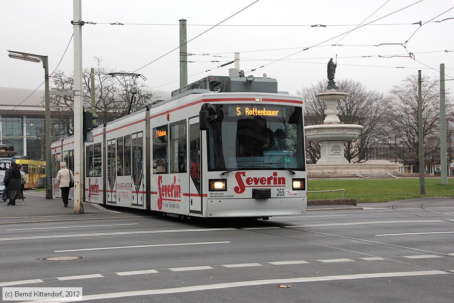 Straßenbahn Würzburg - 265
/ Bild: wuerzburg265_bk1211140100.jpg