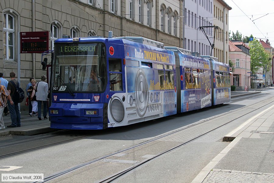Straßenbahn Zwickau - 907
/ Bild: zwickau907_cw0605150103.jpg