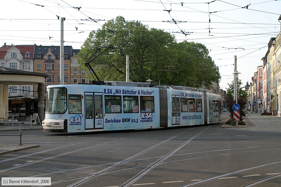 Stra&szlig;enbahn Zwickau - 908
/ Bild: zwickau908_bk0605120272.jpg
