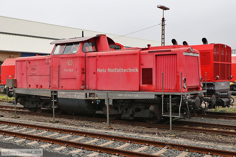 Deutschland – DB - Bahndienstfahrzeuge - Lok 714 002