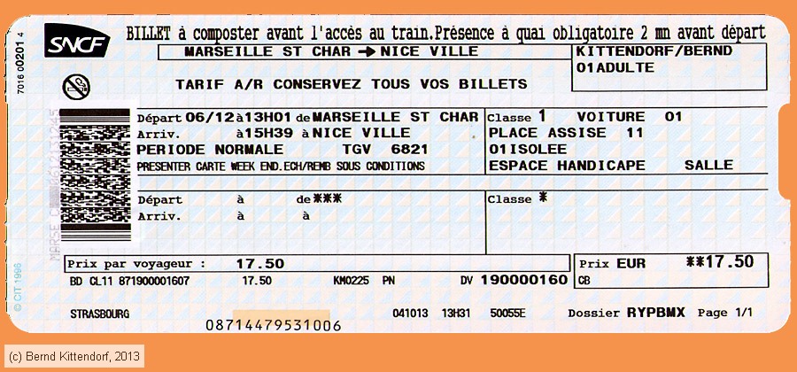SNCF - Fahrkarte
/ Bild: sncf_fk20131206weeh.jpg