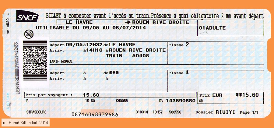 SNCF - Fahrkarte
/ Bild: sncf_fk20140509efka.jpg