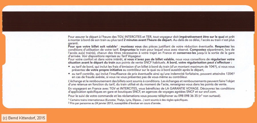 SNCF - Fahrkarte
/ Bild: sncf_fk20150608efk1a.jpg SNCF - Fahrkarte
/ Bild: sncf_fk20150608efk1a.jpg